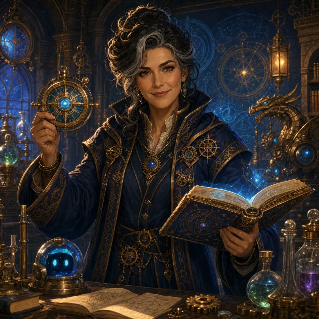 Archivist Lyra in the Math Tower
